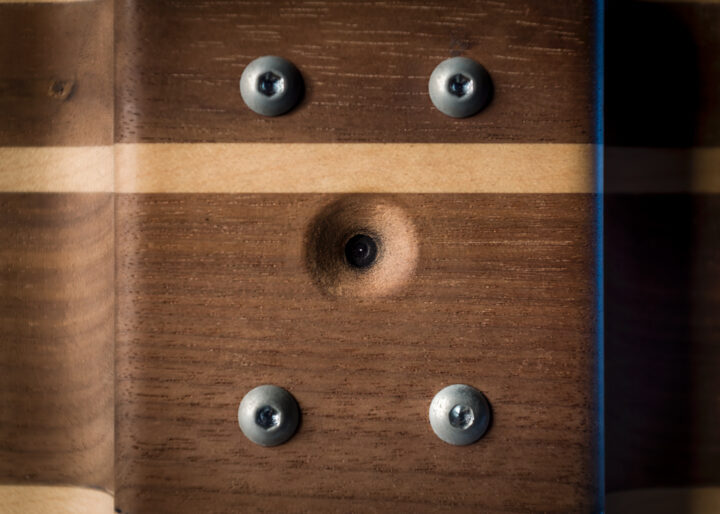 Camera obscura's pinhole.